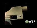 Atf test of 3d printed firearm using abs material side view