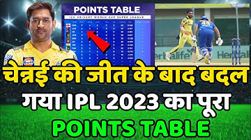IPL 2023 Today Points Table | CSK vs MI After Match Points Table | Ipl 2023 Points Table