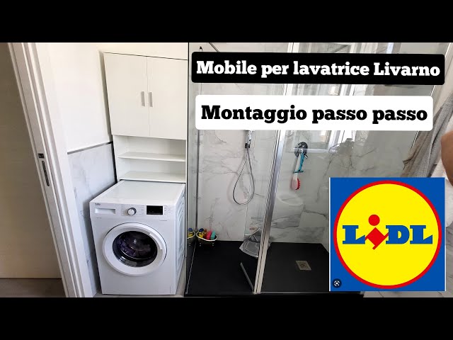 MOBILE SALVASPAZIO PER LAVATRICE LIVARNO MOD.LIVERPOOL, MONTAGGIO PASSO  PASSO, LIDL