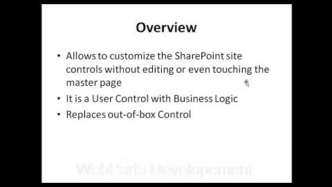Delegate Controls in SharePoint