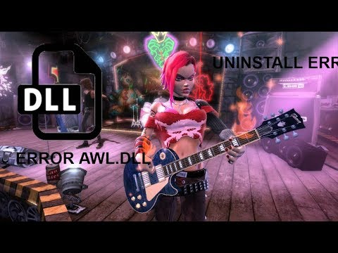 HOW TO FIX UNINSTALL/AWL.DLL ERROR ON GUITAR HERO 3