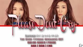 DAVICHI : PLEASE DON'T CRY (Color Coded Lyrics Eng/Rom/Han/가사)