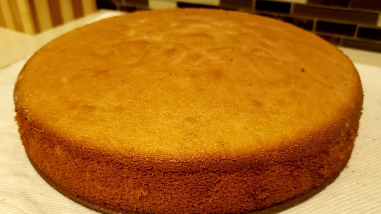 Una fácil y deliciosa torta de Vainilla esponjosa sin polvo de hornear sin  levadura - YouTube