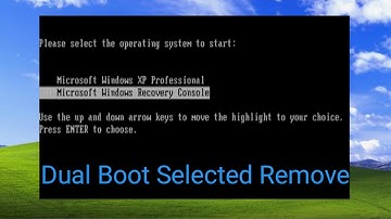 How to Removing Dual Boot Menu Option on Windows XP | Dual Startup options  Remove Windows XP