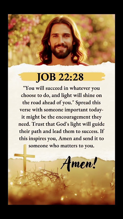 Job 22:28– You'll Succeed #viralvideo #bibleverse #reels #gospel #lovejesuschrist #faith