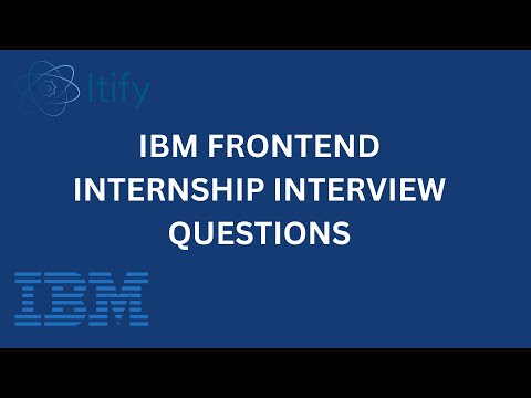 IBM Frontend Internship Interview Questions #frontend #javascript  #react  #interview