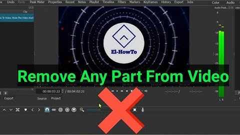 How To Remove Any Part From Video Shotcut 2022