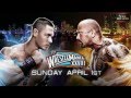 Wwe wrestlemania xxviii 28  john cena vs the rock matchcard