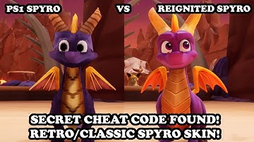 CLASSIC SPYRO SKIN in Spyro Reignited Trilogy! Retro Cheat Code (PS1 Spyro)! PS4 GAMEPLAY