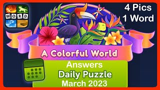 4 Pics 1 Word - A Colorful World - March 2023 - Answers Daily Puzzle + Bonus Puzzle #4pics1word screenshot 5