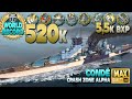 Cond  dgts sensationnels de 520 000 wr 5 500 points dexprience de base  world of warships