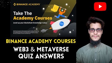 Binance Academy Courses 4 | Web3 & Metaverse Answers |