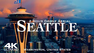 [4K] SEATTLE 2024 🇺🇸 2 Hour Drone Aerial Relaxation Film | Washington USA United States of America by Polychronis Drone 5,462 views 3 months ago 2 hours, 2 minutes