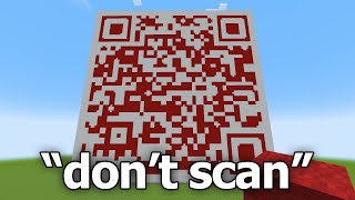 Don't Scan This Minecraft QR Code