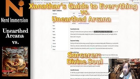 Unearthed Arcana vs Xanathar