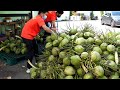 달큰한 코코넛으로 만드는 코코넛 스무디 / Coconut Smoothie - Thai Street Food