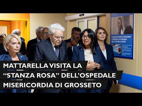 Video Mattarella visita la Stanza Rosa del pronto soccorso dellOspedale Misericordia di Grosseto