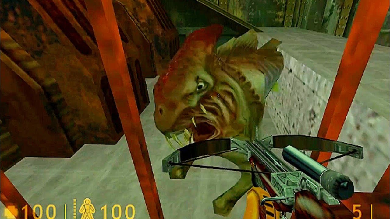 Half-Life (1998) – Chapter 9: Apprehension | Underwater Fight with the Ichthyosaur [No Commentary]