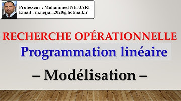 Recherche Opérationnelle _ Programmation linéaire : modélisation