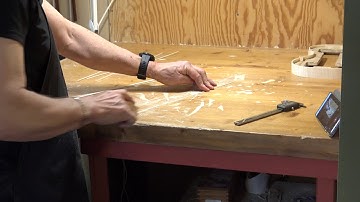 Violinmaker Peter Westerlund Part 42 Making the whites of the purfling