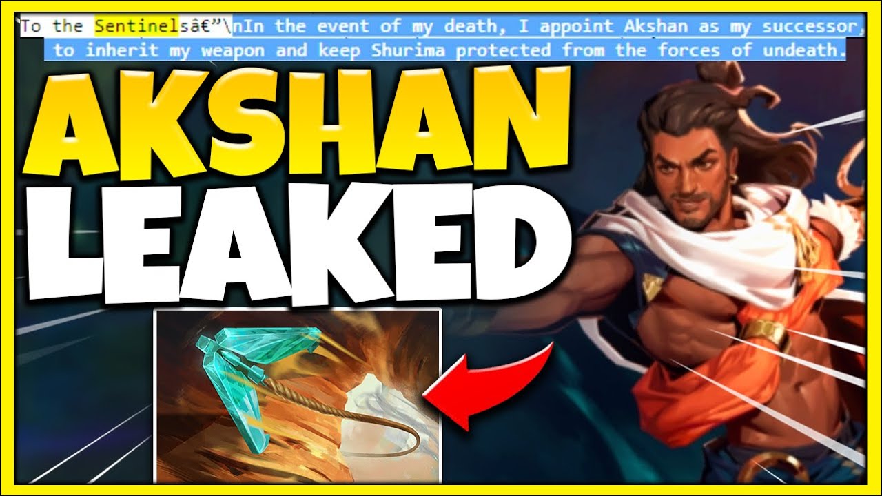 New Champion "Akshan" Leak CONFIRMED By Riot! - League of ...