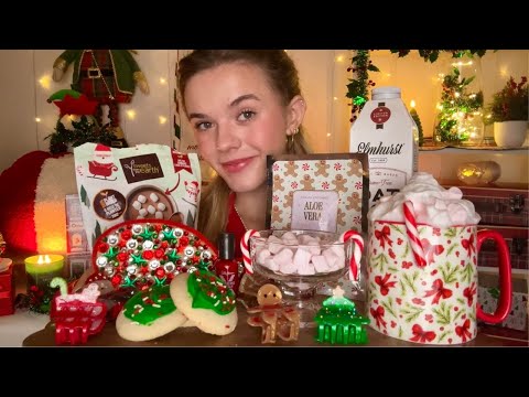 ASMR POV: We're Having A Christmas Sleepover 🎄🍪❄️ (1h+ hot cocoa, colouring books, pampering, etc)
