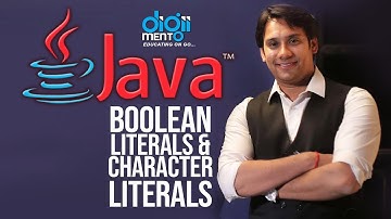 Java 06 Boolean Literals & Character Literals