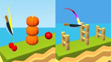 Knife Jump! Very Satisfying And Relaxing ASMR Slicing Game