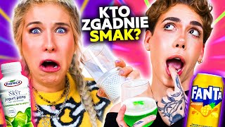 DAREK CHCE TESTOWAĆ JOGURTY 🤣 KTO ZGADNIE SMAK NAPOJU WYGRYWA! | Agnieszka Grzelak Vlog Content