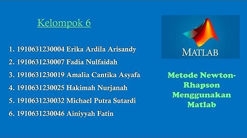 (85) 4.5.3 | f(x) = x^x - 10 | Metode numerik Newton Raphson dengan Matlab