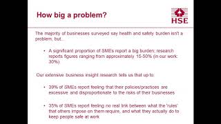 IOSH Webinar: Reducing the impact of business to business health and safety rules