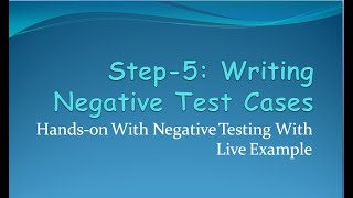 Celebrity Hands-on with Negative Test-cases Net Worth