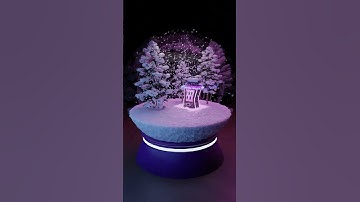 snow globe #blender #blender3d