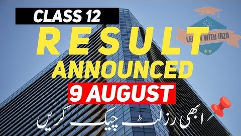 📢 Class 12 Result 2025  Announced | How to check result 2025 | Biek result | Sindh board