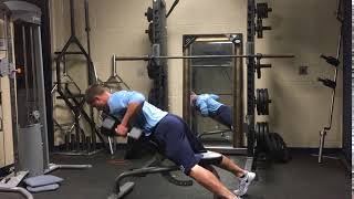 DAC Baseball - Exercise - Incline Dumbbell Row