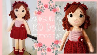 How to CROCHET AMIGURUMI KD DOLL | PART 1 | with english sub | TUTORIAL #21 by: kamille's Designs screenshot 3