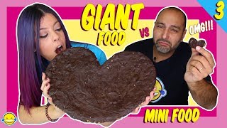 🍩 GIANT FOOD vs MINI FOOD 3 🍪Comida Gigante vs Comida Mini 3 Momentos Divertidos