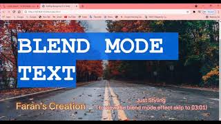 How to add image in background, fixed image and mix blend mode tutorial || Faran's Creation