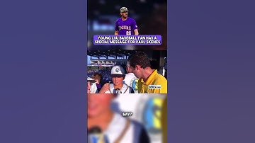 Thumbnail of This kid had a special message for Paul Skenes 🤣🐐⚾️ • #baseball