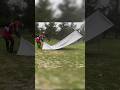 Setting Tarp Tent Under The Heavy Rain Camping Survival Bushcraft Outdoors
