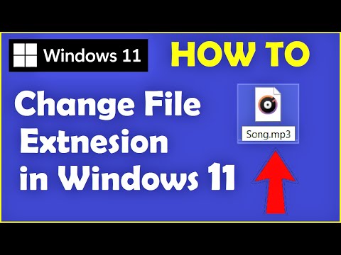 How to Change File Extension in Windows 11 | Change File Type | Change File Extension Windows 11