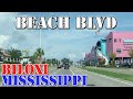 Beach Blvd - Biloxi - Gulfport - Mississippi - 4K Street Drive