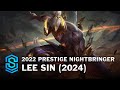 Prestige 2022 edition nightbringer lee sin skin spotlight  league of legends
