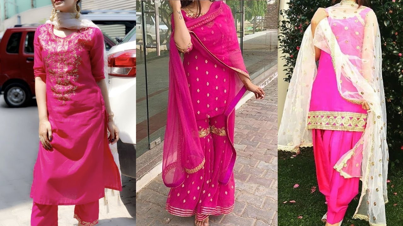 Baby Pink Handwork Suit – Label Madhuri Thakkar