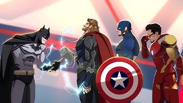 Batman, Iron man & Spider Society React to How Batman Would DESTROY THE AVENGERS