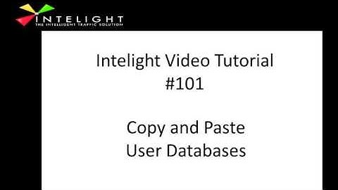 Intelight 101 WedUI Database