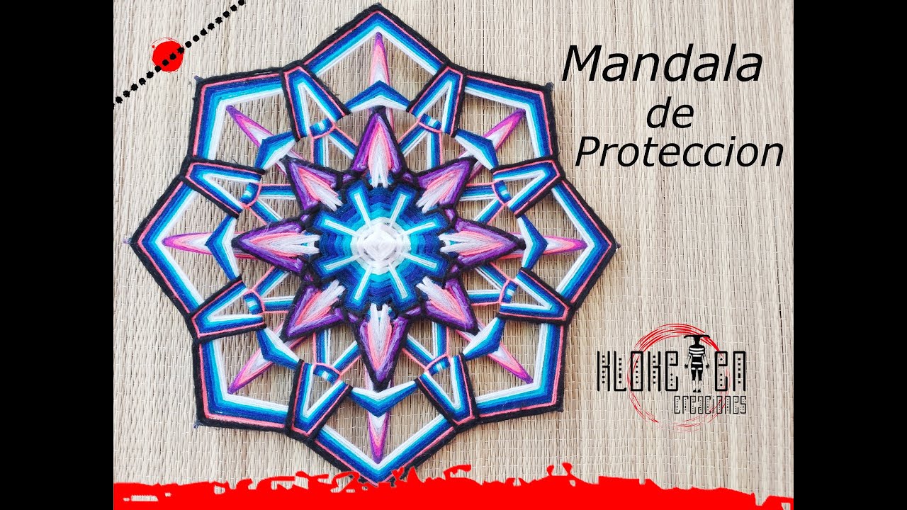 MANDALA de PROTECCION 💥 - mandala tejido con lana - hand made