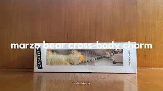 unboxing marzo bear cross-body charm casetify