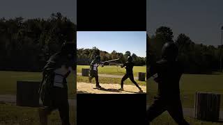 Bonk... ‘I think I redeemed myself’ #halberd #hema #combatsport #swordfighting #greatsword #billhook