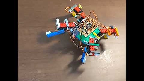 レゴとarduinoで動作する四足歩行ロボット